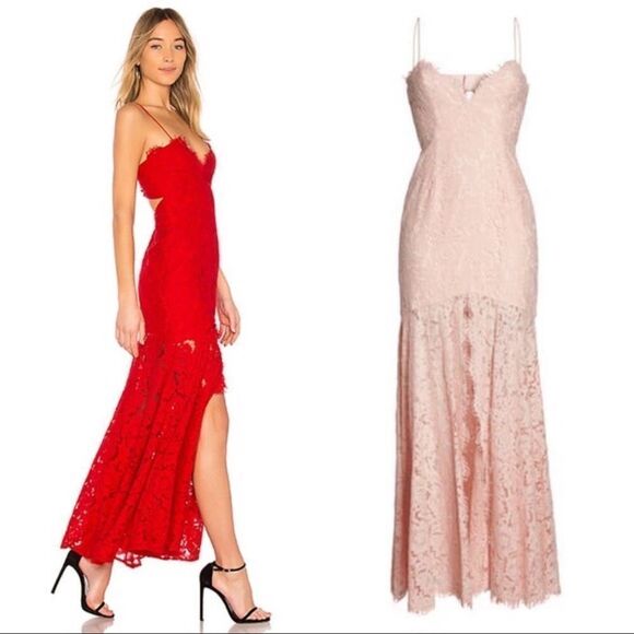 FAME AND PARTNERS Babe Lace Gown US0 - Picture 6 of 11